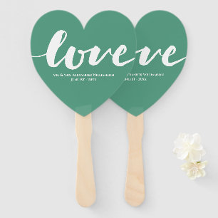 Leque Casamento da Tipografia do Amor Moderno