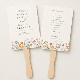 Leque Casamento de Flores Silvestres