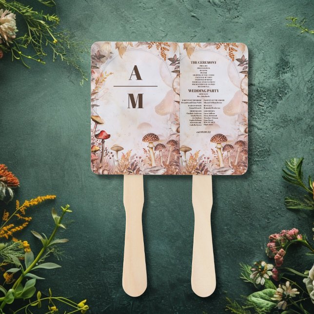 Leque Casamento de Floresta Encantada com Toadstool de M (Criador carregado)