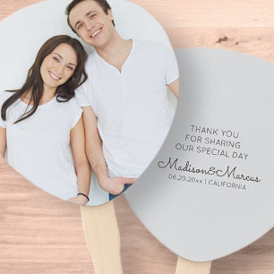 Leque Casamento de Fotografias Personalizadas Modernas e