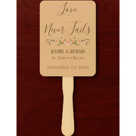 Leque Casamento de Peach Beige Intrigue