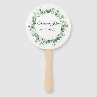 Leque Casamento Eucalyptus Rustic Greenery