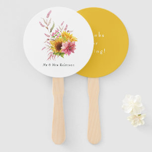 Leque Casamento Floral do Sol Boêmian e da Burgundy Plum