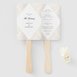 Leque Casamento Gatsby Dourado Geométrico Diamond