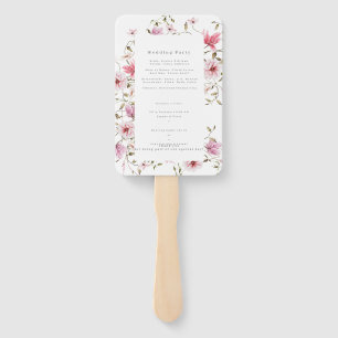 Leque Casamento romântico de cor-de-água rosa com Blush