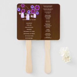 Leque Casamento Rústico Roxo Roxo Roxo