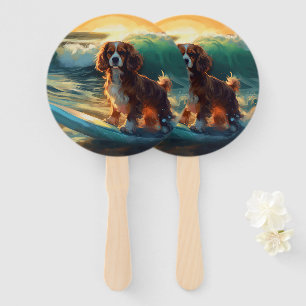 Leque Cavalier King Beach Surfing Painting