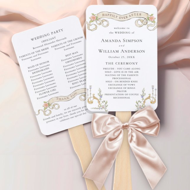 Leque Cerimônia de casamento da Ornamentado Vitoriana Gr (Criador carregado)