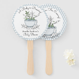 Leque Chá de fraldas do Tea Cup Tea Party - Obrigado Ve