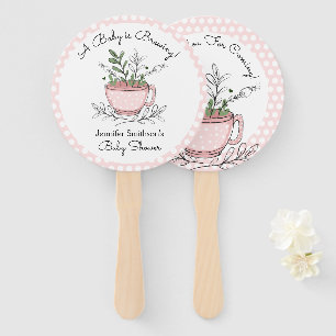 Leque Chá de fraldas do Tea Cup Tea Party - Obrigado Ve