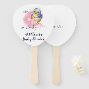 Leque Chá de fraldas Floral Elegante De Ave-Egg Cute Kaw