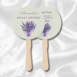 Leque Chá de panela de Lavanda Floral Arco Verde Pastel