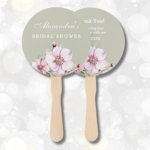 Leque Chá de panela de Rosas Rosa Verde Dusty Sage