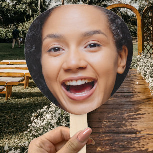 Leque Cheio Divertido Face Fechar Foto Selfie