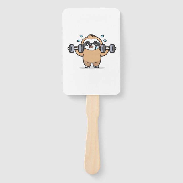 Leque Chibi Sloth Academia Falha � Diversão Kawaii Engra (Frente)