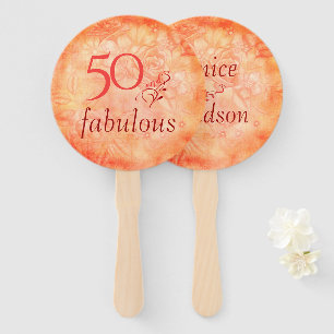 Leque chique 50 e fabuloso Rosa Floral