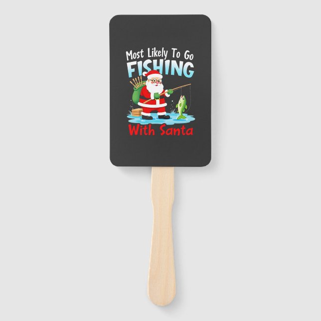 Leque Christmas Merry Christmas For Gift Fishing Santa ( (Frente)