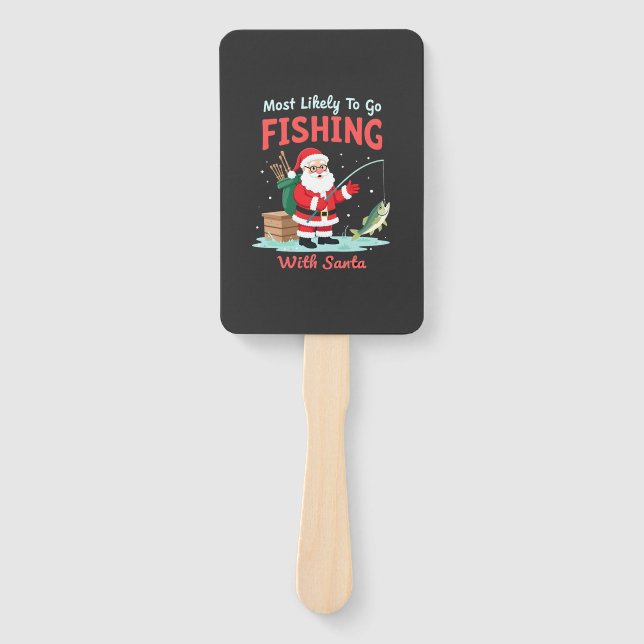 Leque Christmas Merry Christmas For Gift Fishing Santa ( (Frente)