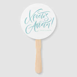 Leque Christos Anesti Cristo é Risen Páscoa