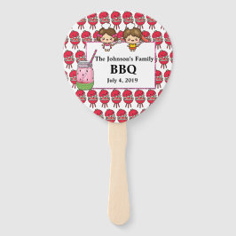 Leque Churrasco Personalizado para Família