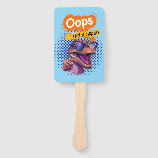 Leque citação de dinossauro (Frente)