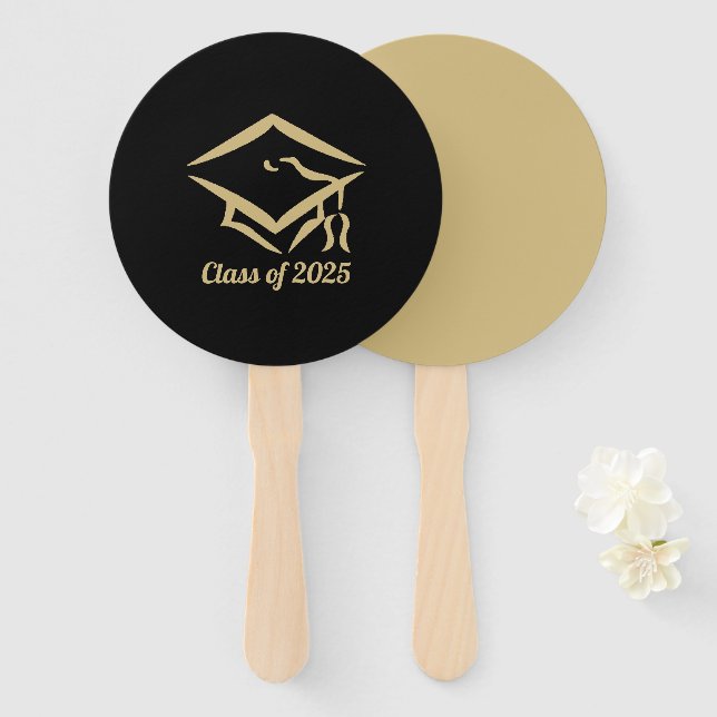 Leque Classe de Graduação do Ano de Personalização de 20 (Frente e Verso)