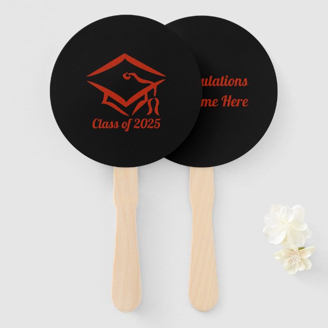 Leque Classe de Graduação do Ano de Personalização do BL (Frente e Verso)