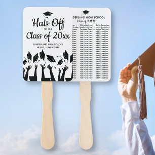 Leque Classe do fã da graduação de nomes do estudante