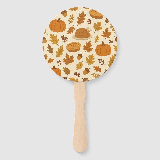Leque Classic Thanksgiving patterned  (Frente)