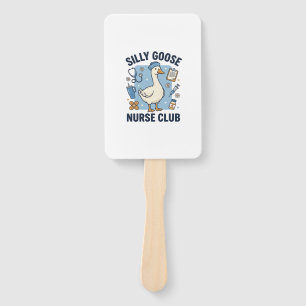 Leque Clube de Enfermeira Ganso Bobo Design de Vetor de 