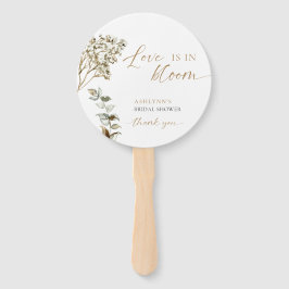 Leque Código QR Chuveiro de Noiva Amor em Flor Boho