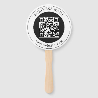 Leque Código QR com Nome da Empresa Editável