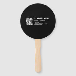 Leque Código QR personalizado e texto retrô-moderno edit