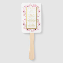 Leque Coleção de Casamentos Florais de primavera Pinks W