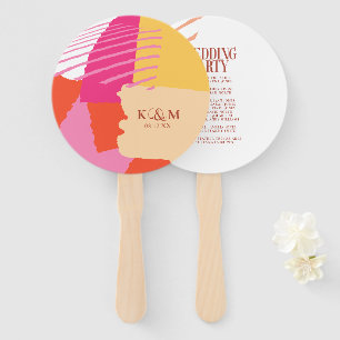 Leque Color Block Festa de casamento Summer ID740