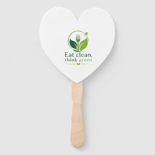 Leque Coma Limpo Pense Verde Bem-Estar Ecológico