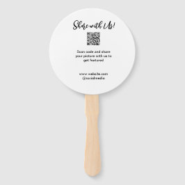 Leque Compartilhe a imagem digitalizar código QR adicion