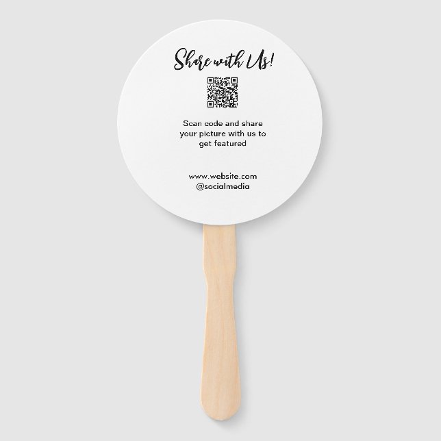 Leque Compartilhe a imagem digitalizar código QR adicion (Frente)