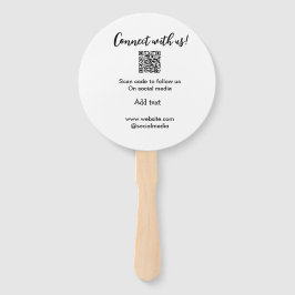 Leque Conectar-se a nós digitalizar código QR adicionar 