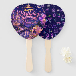 Leque Confete de Aniversário da Princesa