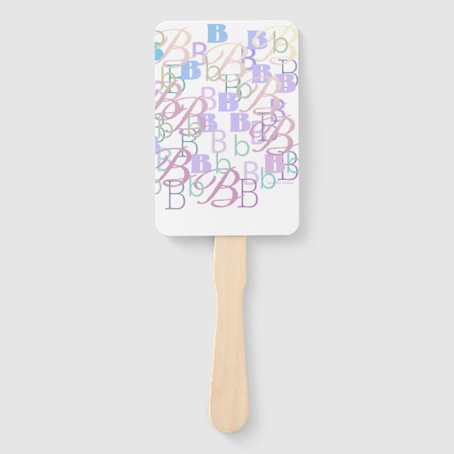 Leque Confete de Letras "B" (Frente)