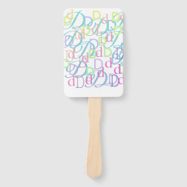 Leque Confete de Letras "D"