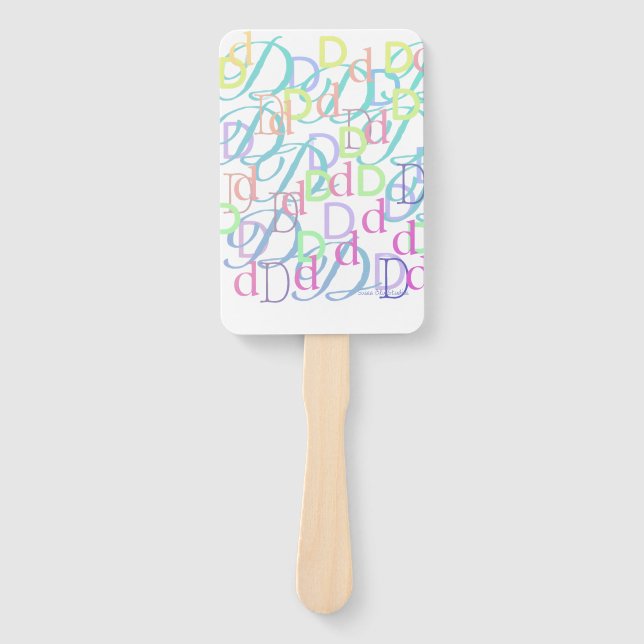 Leque Confete de Letras "D" (Frente)