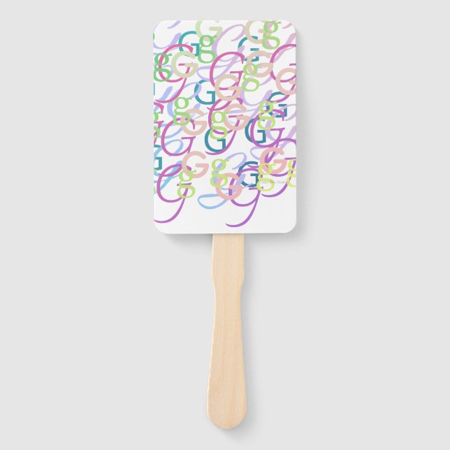 Leque Confete de Letras "G" (Frente)
