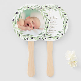 Leque conjunto de dez coroas de oliveira Baptism
