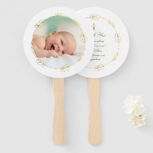 Leque conjunto de dez faux foil frame Baptism