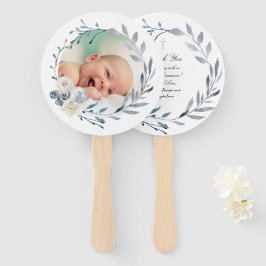 Leque conjunto de dez molduras de aquarela azul Baptism