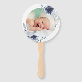 Leque conjunto de dez rosas de cor aquosa azul Baptism