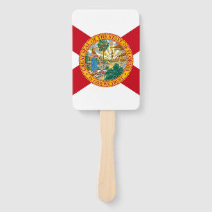 Leque Conjunto de fãs manuais com bandeira da Flórida,