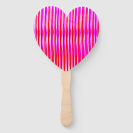 Leque Conjunto de ventiladores com forma de coração rosa
